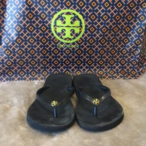 Authentic Tory Burch black Flip Flops